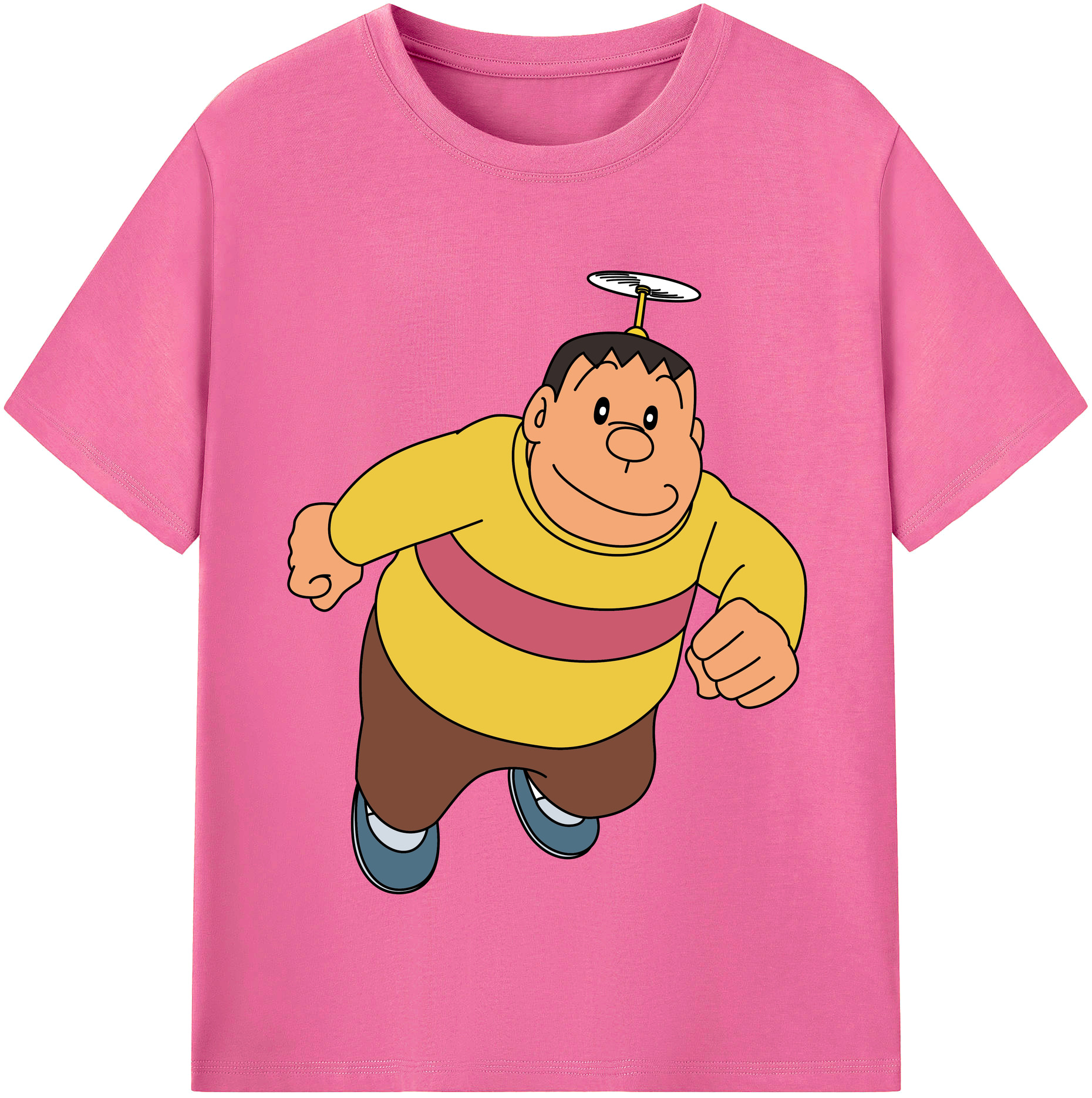 （画像用） ドラえもん 剛田武 Doraemon Gouta Takeshi レディースカジュアルプリントTシャツ（綿100％）